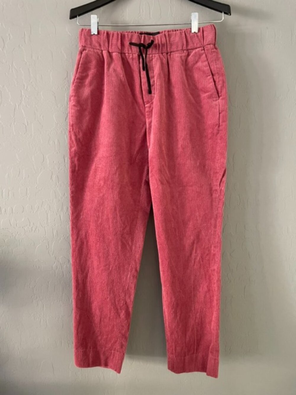 Scotch & Soda Fave Corduroy Tapered Jogger Pants Sunset Pink Salmon S